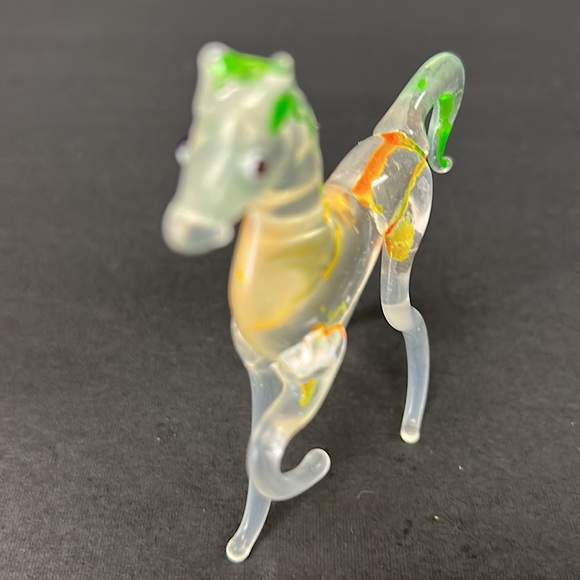 Vintage miniature handmade glass art prancing horse - Picture 2 of 7